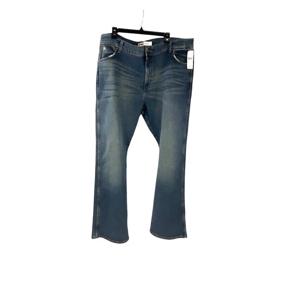 Wrangler Mens Slim Bootcut Jeans Size 40x32 Blue Denim Casual Wear - Picture 5 of 8